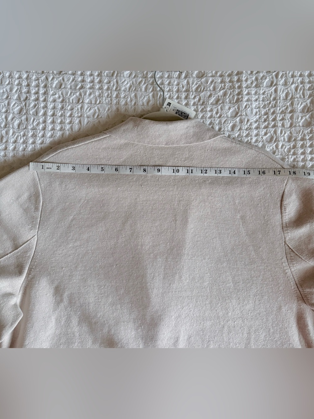 COS Milano Knit Linen Blend Blazer Jacket Light Beige Relaxed Men's Medium NWT - Picture 13 of 14